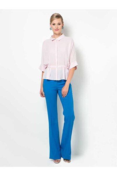 Roman Geniş Paça Pantolon Saks Y1512059_021