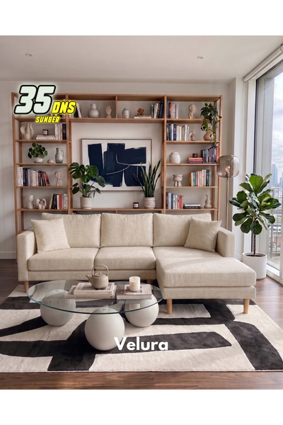 Velura Home & Living Armin Akıllı Köşe Koltuk Takımı & Modern Modüler Yataklı...