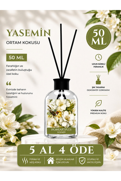 homeartplus yasemin oda kokusu bambu esansiyel uçucu yağ 50 ml