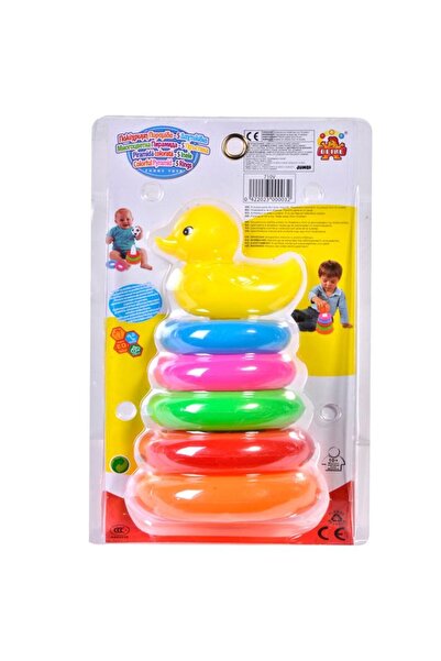 BAMI NETWORK Piramida Ratusca Inele Colorate Plastic 10+ Luni