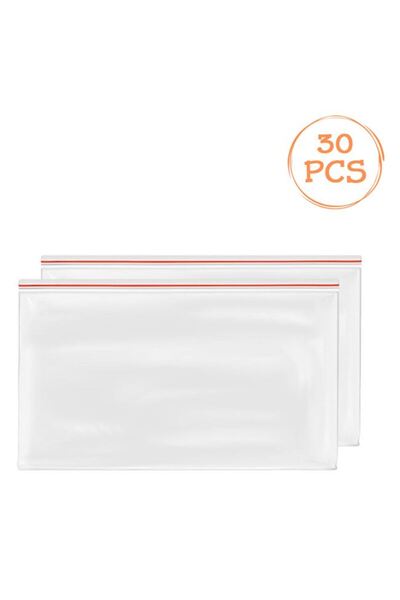 BAMI NETWORK Pungi depozitare fermoar ziplock transparente 20x28 cm