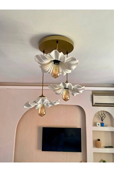 DREAM MODE Nest 3Lü Sarkıt Avize Modern Dekoratif E27 Salon Mutfak Yatak Odas...