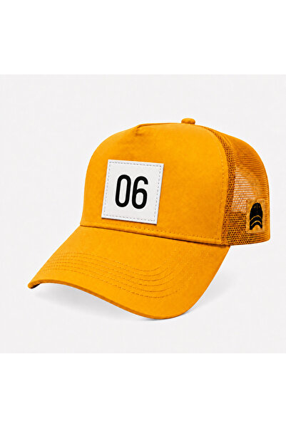 all hats 06 قبعة بيسبول شبكية مزينة برقعة مزخرفة