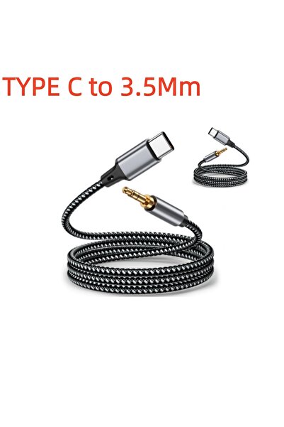 Choice كابل USB Type C إلى مقبس 3.5 مم بطول 2 متر، 1 متر، 1.5 متر، 2 متر، محو...