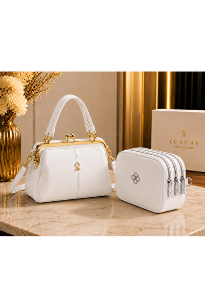 MODAMARKM Modern and Practical Double Combination Women's Shoulder Bag and Cl...