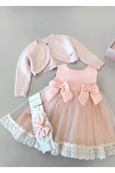 Alvadonna Baby Girl 0-3 Months Masal 8-Piece Dress Set