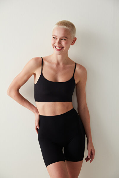 Penti Nicht abfärbende schwarze My Size One Size Laser Cut Short Leggings