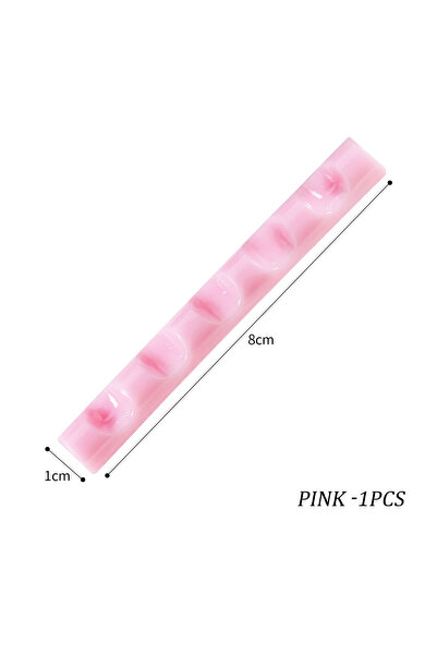 Choice Pink 5 Grids Acrylic Clear Nail Brush Shelf Portable Mini crystal Pain...