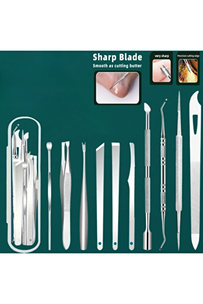 Choice1 10pcs 1/10/11pcs Stainless Steel In-Growth Toenail and Cuticle Remova...