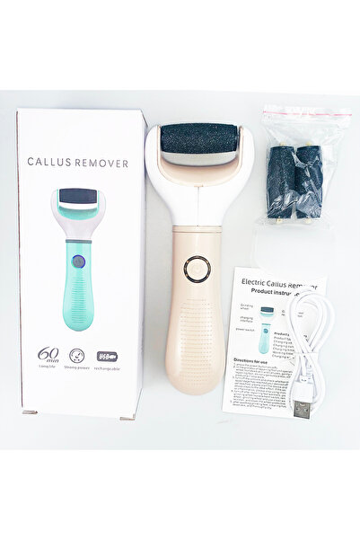 Choice pink Auto Wireless Electric Foot Grinder Removal Dead Skin Calluses Cr...