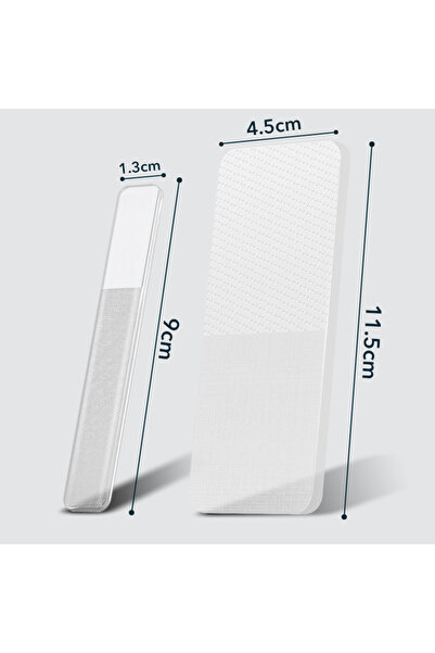 Choice 1 Set 2Pc Glass Foot File Nail Buffer Set Callus Remover Heel Dead Ski...