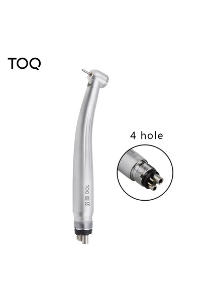 Choice4 4 holes Dental LED High Speed Handpiece Standard Head Push Button Thr...