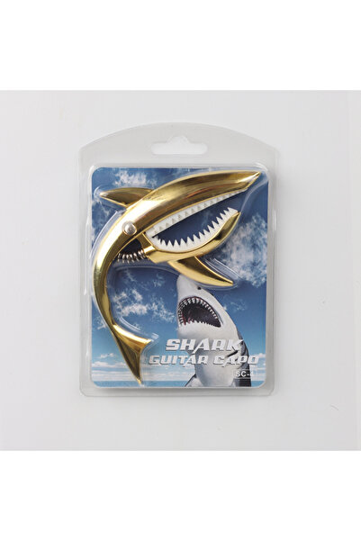 Choice5 Gold High Quality Zinc Alloy Metal Shark Guitar Capo Acoustic Electri...