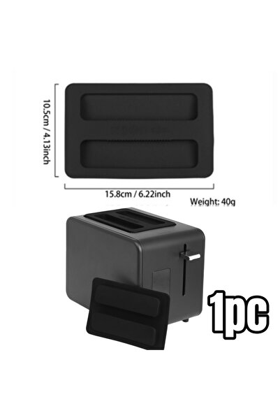 choice2 Black 1pc 1/2pcs Toaster Dustproof Cover BPA-Free Food-Safe Silicone ...