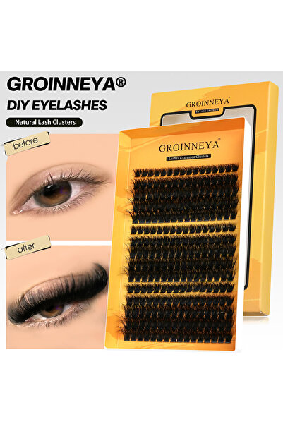 Choice4 YK06 GROINNEYA Cluster Lashes DIY Eyelash Extension C Curl Long Indiv...