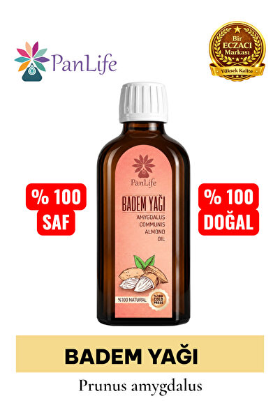 PANLİFE Badem Yağı 100 ml Soğuk Sıkım %100 Saf Doğal Tatlı Badem Yağı