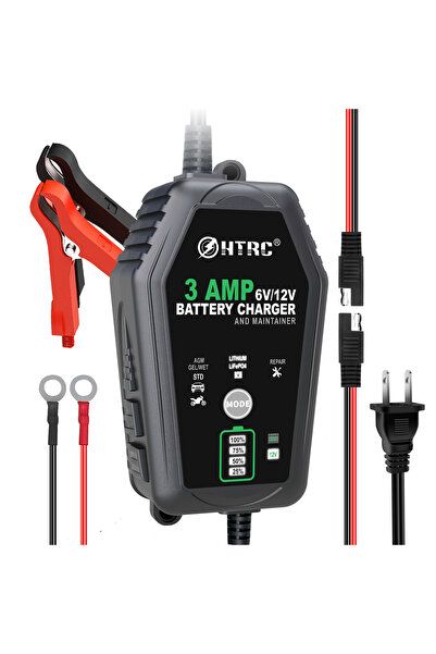 choice2 شاحن بطارية أوتوماتيكي HTRC 3000mA 6V 12V بقابس أوروبي، شاحن نبضي لإص...
