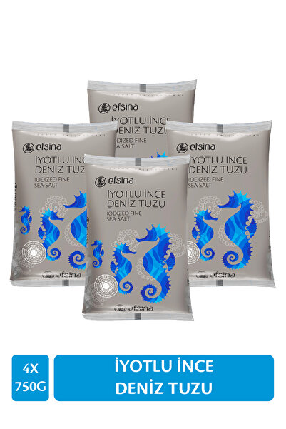 Efsina 750 GR İYOTLU İNCE DENİZ TUZU