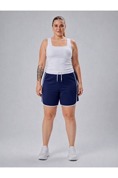 BANEGA Curve Plus Size Women's Piping Detailed Knitted 100% Cotton High Waist...