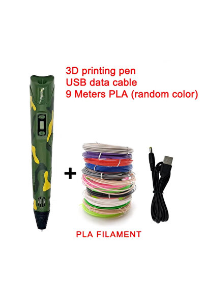 Choice4 Camouflage Add 9m Electronic 3D Printing Pen 3d with 9M PLA Consumabl...