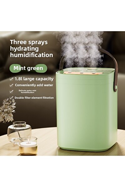 Choice Green Three Nozzle Night Light Humidifier 1.8L Large Capacity Dual Fil...