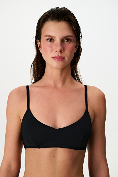 Penti Siyah Front Bikini Üstü