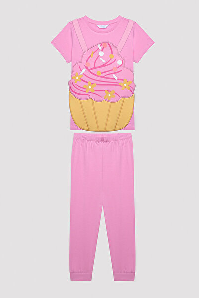 Penti Kız Çocuk Cupcake Çok Renkli  Pijama Seti