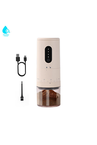 Choice USB Type-C Beige 2026 New Upgrade Portable Electric Coffee Grinder wit...