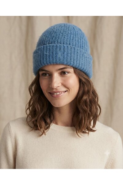 Fonem Unisex Pyramid Beanie Fo 2718 Cobalt Blue Soft Textured, Plain Patterne...