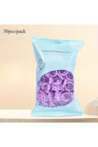 Choice1 Purple 50PCS/Pack New Eyelash Extensions Special Honeycomb drip Glue ...
