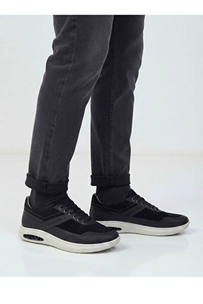 Dropland Black Men's Casual Genuine Leather Comfortable Shoes Lightweight Ort...
