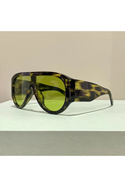 Choice Striped green New Classic Thick Frame Oversized Sunglasses Women Men F...