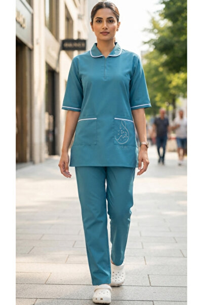 ABSHIR Housemaid/Khadama/Nanny/Babysitter SET Uniform Set, ZIPPER NECK with 3...