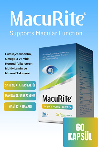 macurite 60 Softgel Kapsül- Lutein Zeaksantin Içeren Göz Vitamini
