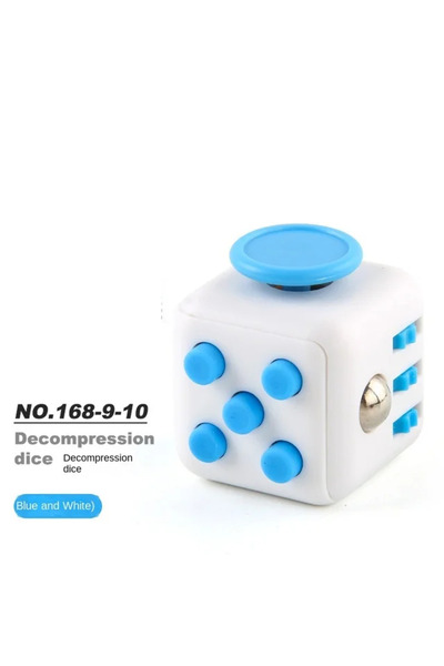 Choice1 White blue Fidget Decompression Toy Infinity Stress Cubes Antistress ...
