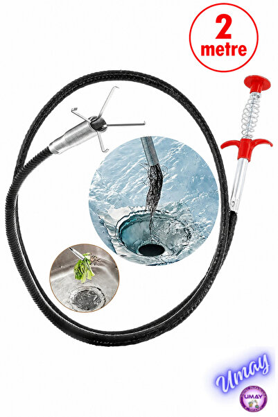 ibico 200 Cm (2 METRE) Pratik Kıskaçlı Clamp Tıkalı Lavabo, Evye, Küvet Ve Gi...
