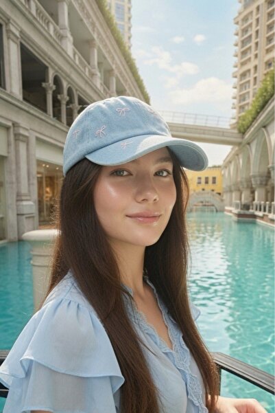 Mollycrush Luxurious Bow Embroidered Hat Stylish City Combination |   Light B...