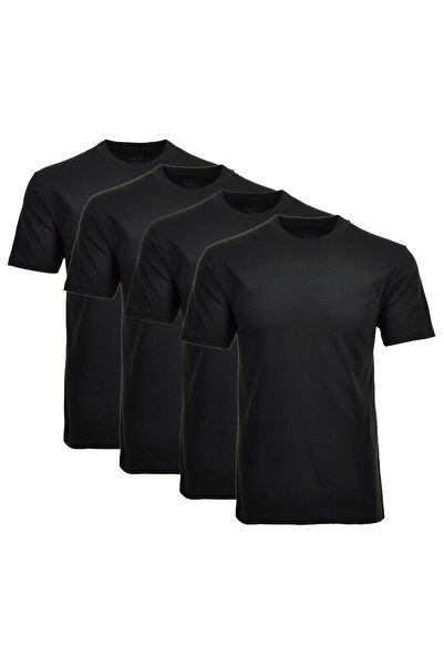 Ragman Herren T-Shirt 4er Pack - 1/2 Arm, Unterhemd, Rundhals