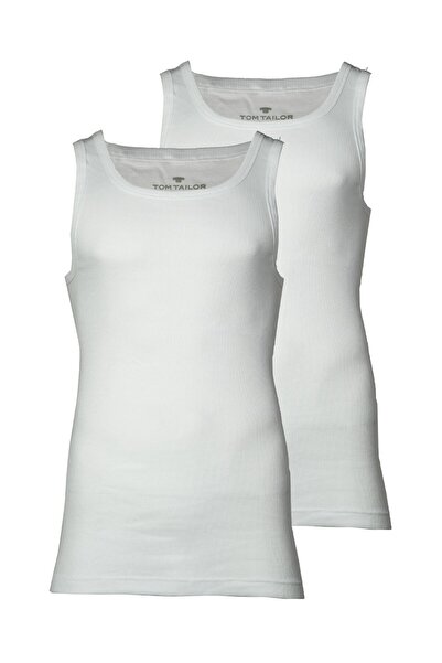 Tom Tailor Herren Tanktop, 2er Pack - Unterhemd, Garron S, einfarbig