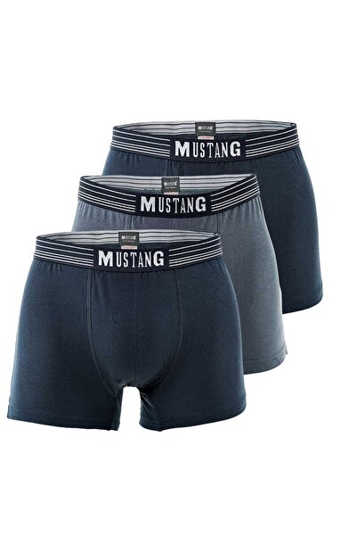 Mustang Herren Boxershorts, 3er Pack - Retroshorts, Pants, True Denim