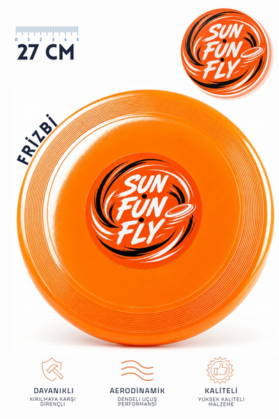 mega export 27 cm Profesyonel Frizbi – Yüksek Aerodinamik Performanslı Uçan D...