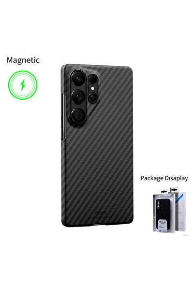 Choice7 Galaxy S26 Ultra Magnetic 600D Black Carbon Fiber Texture Ultra-thin ...