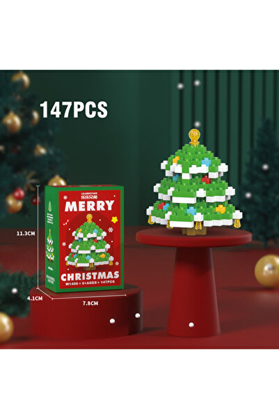 choice2 147PCS DIY Christmas Building Block Snowman Elk Santa Claus Model Mic...