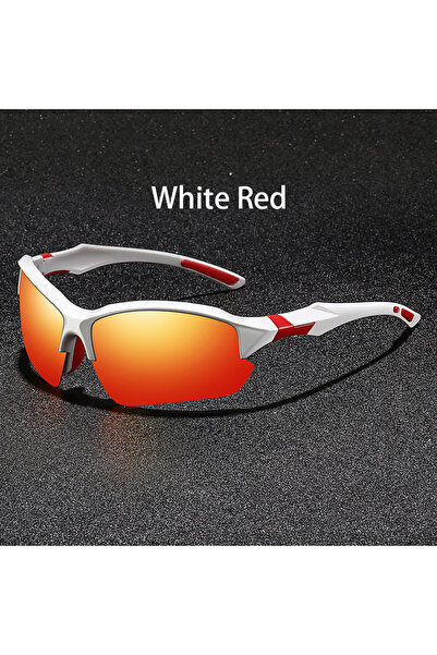 Choice7 WhiteRed Fashion UV400 Safety Goggles Men Women Running Mountaineerin...