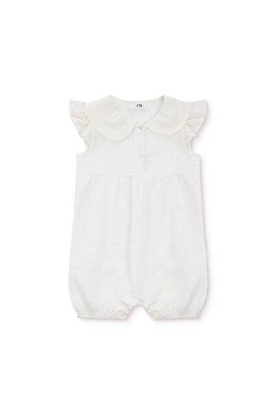 MOTHERCARE Kız Bebek Kısa Tulum Çiçek Baskılı Çıtçıtlı Bebe Yaka Atlet Lastikli