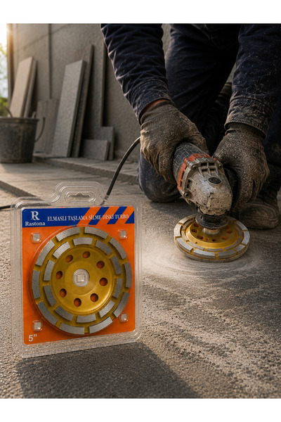 ELMASLI TAŞLAMA SİLME DİSKİ TURBO 5"