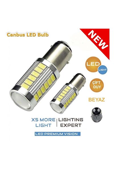 Universal 1016 Led Stop Ve Sinyal Ampülü Çift Duylu Beyaz