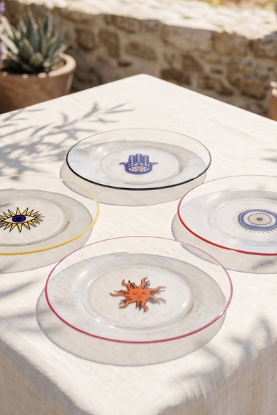 Rakle Fortuna 4'lü Pasta Tabağı Seti 19 cm
