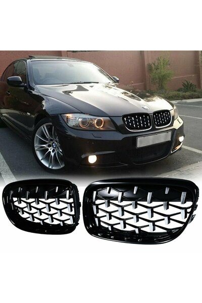 Universal Bmw 3 Serisi E90 Ön Panjur Böbrek Diamond Model OEM 2009-2012