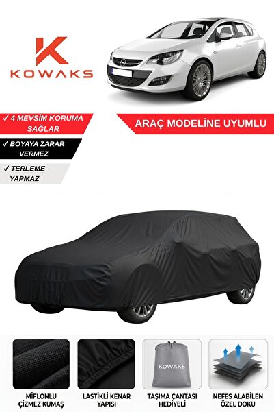 KOWAKS Opel Astra J Kasa Hatchback Oto Branda, Araba Brandası, Siyah